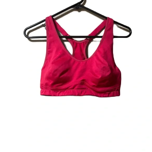 Saucony Women Sport Bra 36 C Hot Pink Athletic Activewear Running Diva Believa - Picture 1 of 4